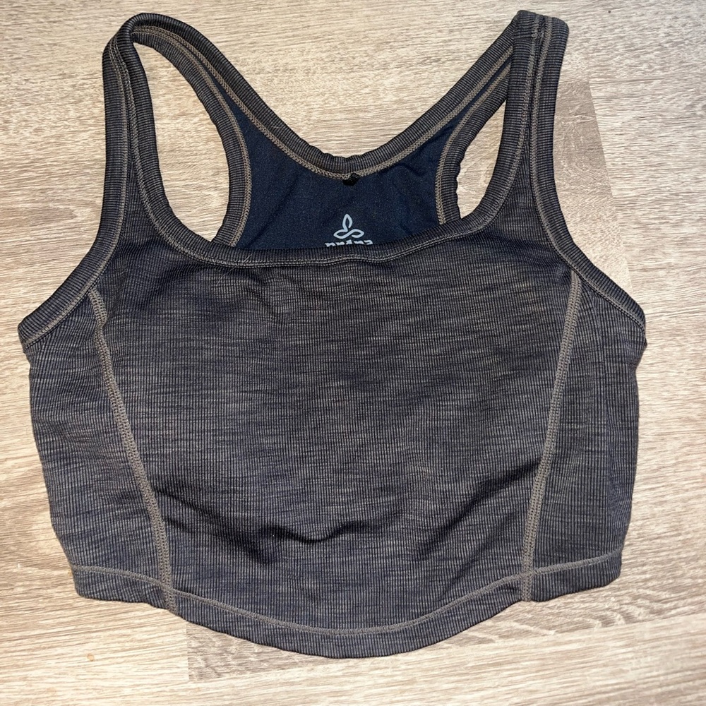 Prana gray workout tank top